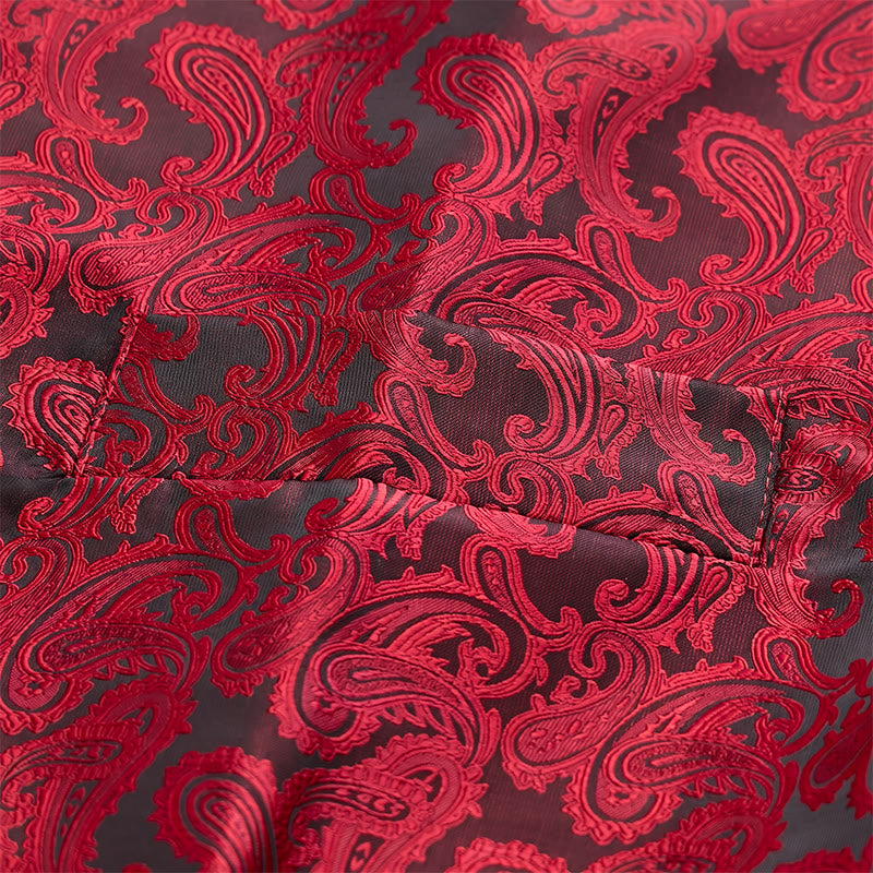 Gilet de costume homme à motif cachemire, style polyvalent, ensemble 4 en 1 - image 9