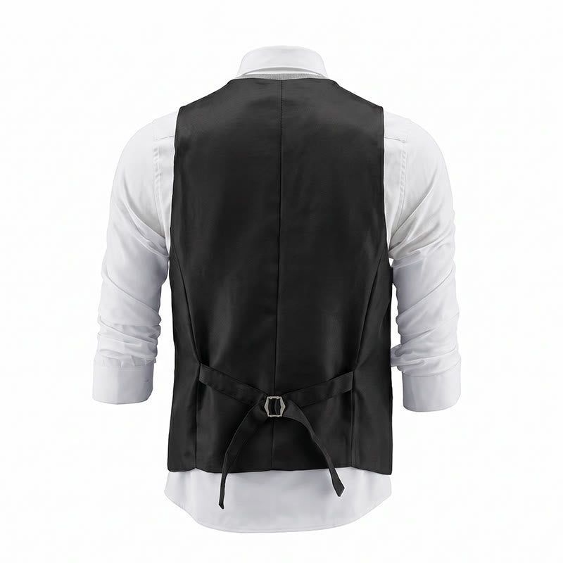 Ensemble 2 pièces pour homme : gilet de soirée à paillettes dorées avec nœud papillon. - image 11
