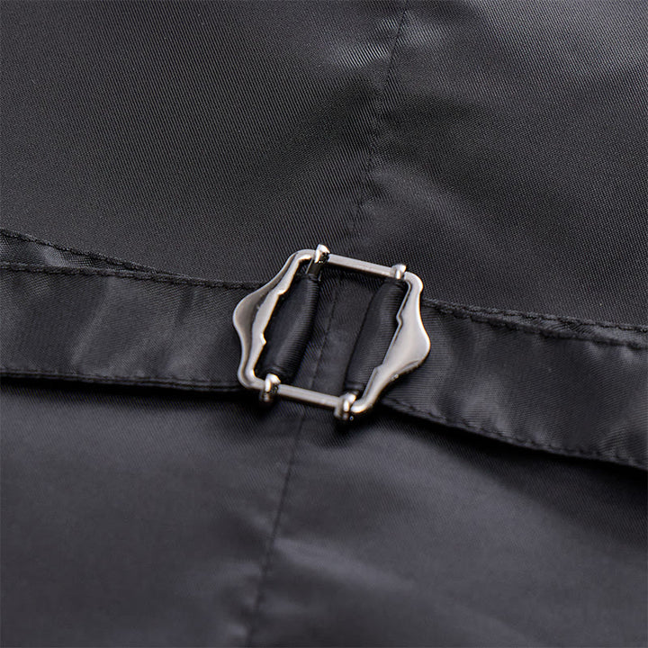 Ensemble 2 pièces pour homme : gilet de soirée à paillettes dorées avec nœud papillon. - image 9