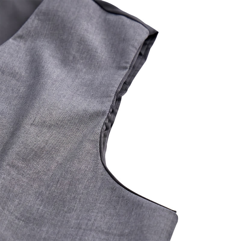 Gilet de costume asymétrique à col en V moderne pour homme - image 10