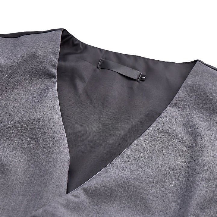 Gilet de costume asymétrique à col en V moderne pour homme - image 8