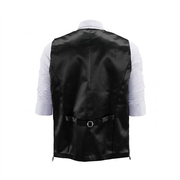 Gilet de costume pour homme en jacquard à motif cachemire floral avec nœud papillon - image 17