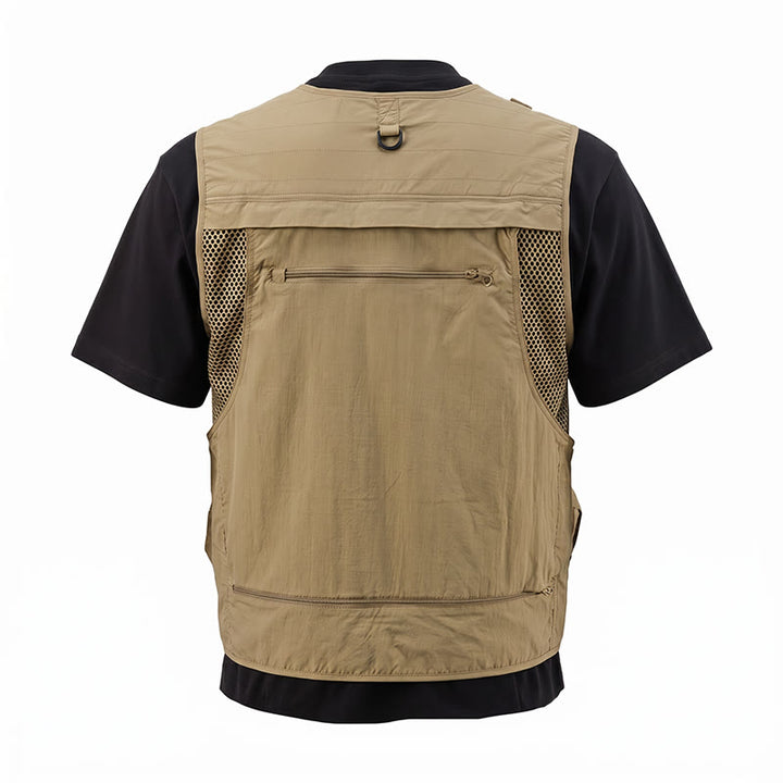 Gilet de pêche utilitaire léger à poches multiples et doublure en maille - image 13