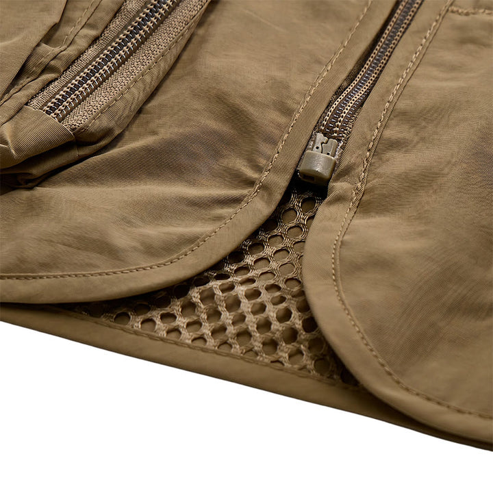 Gilet de pêche utilitaire léger à poches multiples et doublure en maille - image 10