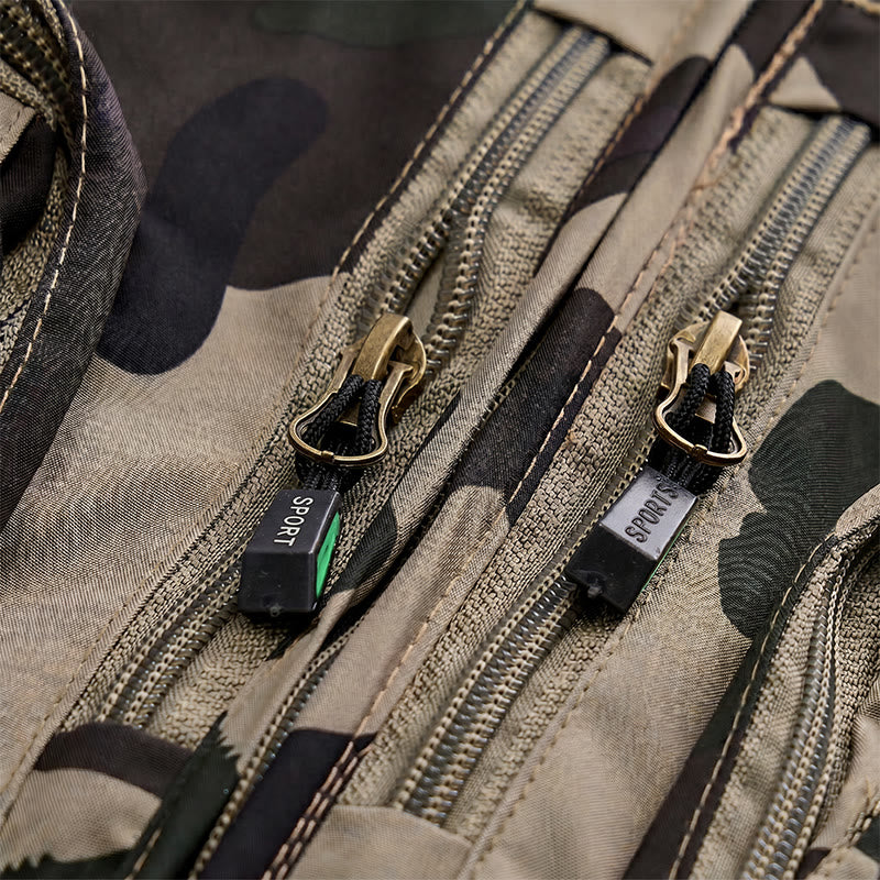 Gilet utilitaire léger à doublure en maille, multipoches, camouflage pour la chasse - image 5