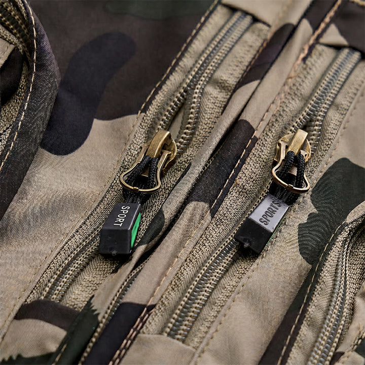 Gilet utilitaire léger à doublure en maille, multipoches, camouflage pour la chasse - image 5