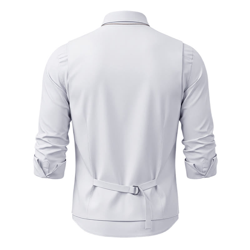 Gilet de costume formel pour homme, style vintage, en jacquard à motif cachemire. - image 16