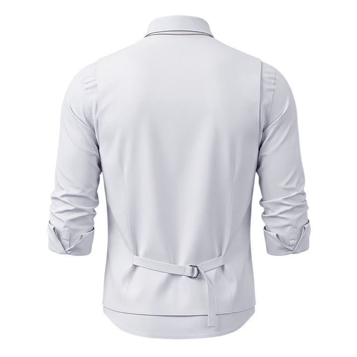 Gilet de costume formel pour homme, style vintage, en jacquard à motif cachemire. - image 16