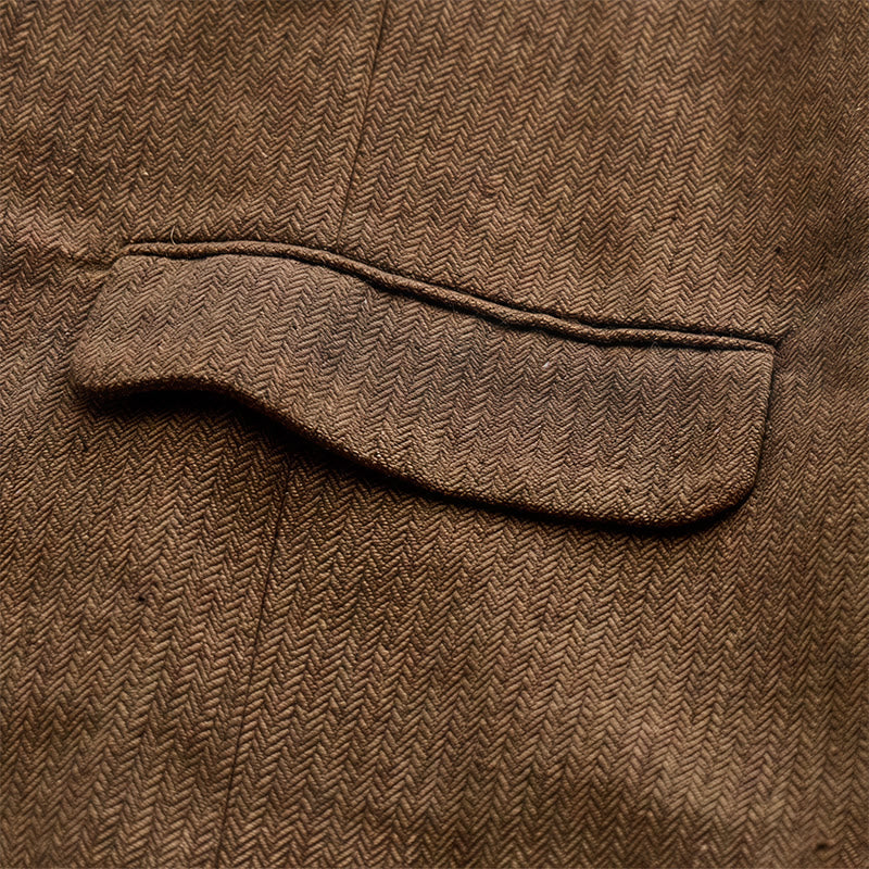 Gilet de costume épais décontracté à chevrons britanniques pour homme - image 20