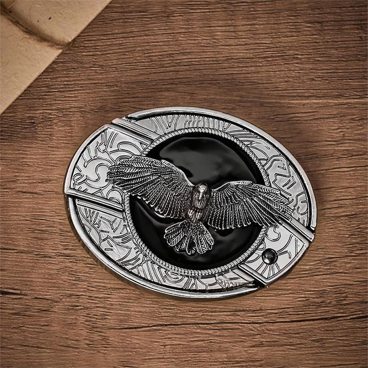 Ceinture en cuir avec boucle de couteau pliant dissimulé Black Freedom Eagle à faire soi-même - image 10