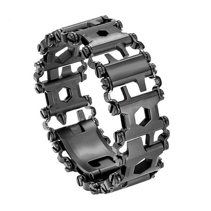 Bracelet tactique portable 29 en 1 avec kit de clés - Bracelet - Noir - image 6