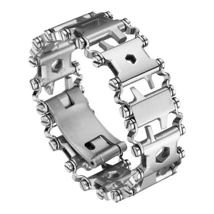Bracelet tactique portable 29 en 1 avec kit de clés - Bracelet - Argent - image 0