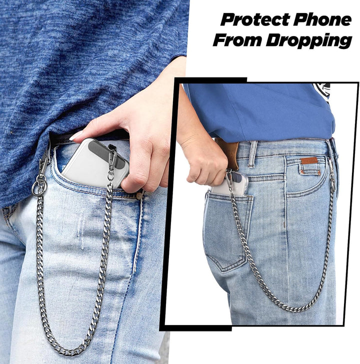 Chaîne de téléphone antivol ultra-résistante avec 2 patchs pour téléphone - image 2