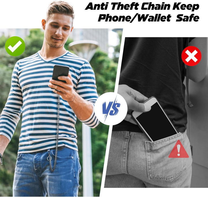 Chaîne de téléphone antivol ultra-résistante avec 2 patchs pour téléphone - image 4