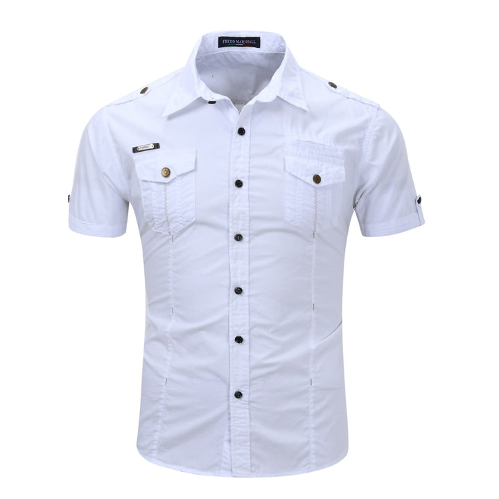 Chemise de travail moderne de style militaire pour homme, idéale pour les activités de plein air. - image 13