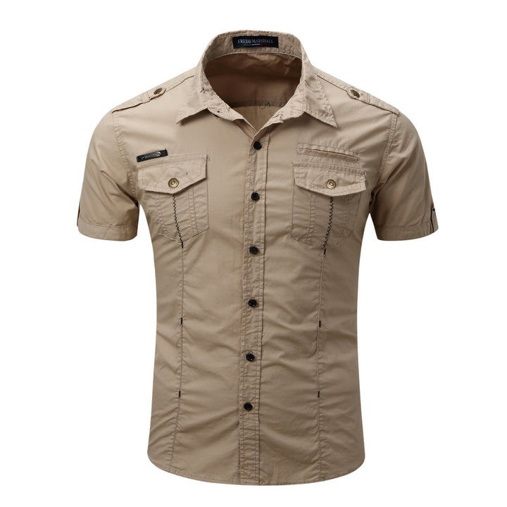 Chemise de travail moderne de style militaire pour homme, idéale pour les activités de plein air. - image 11