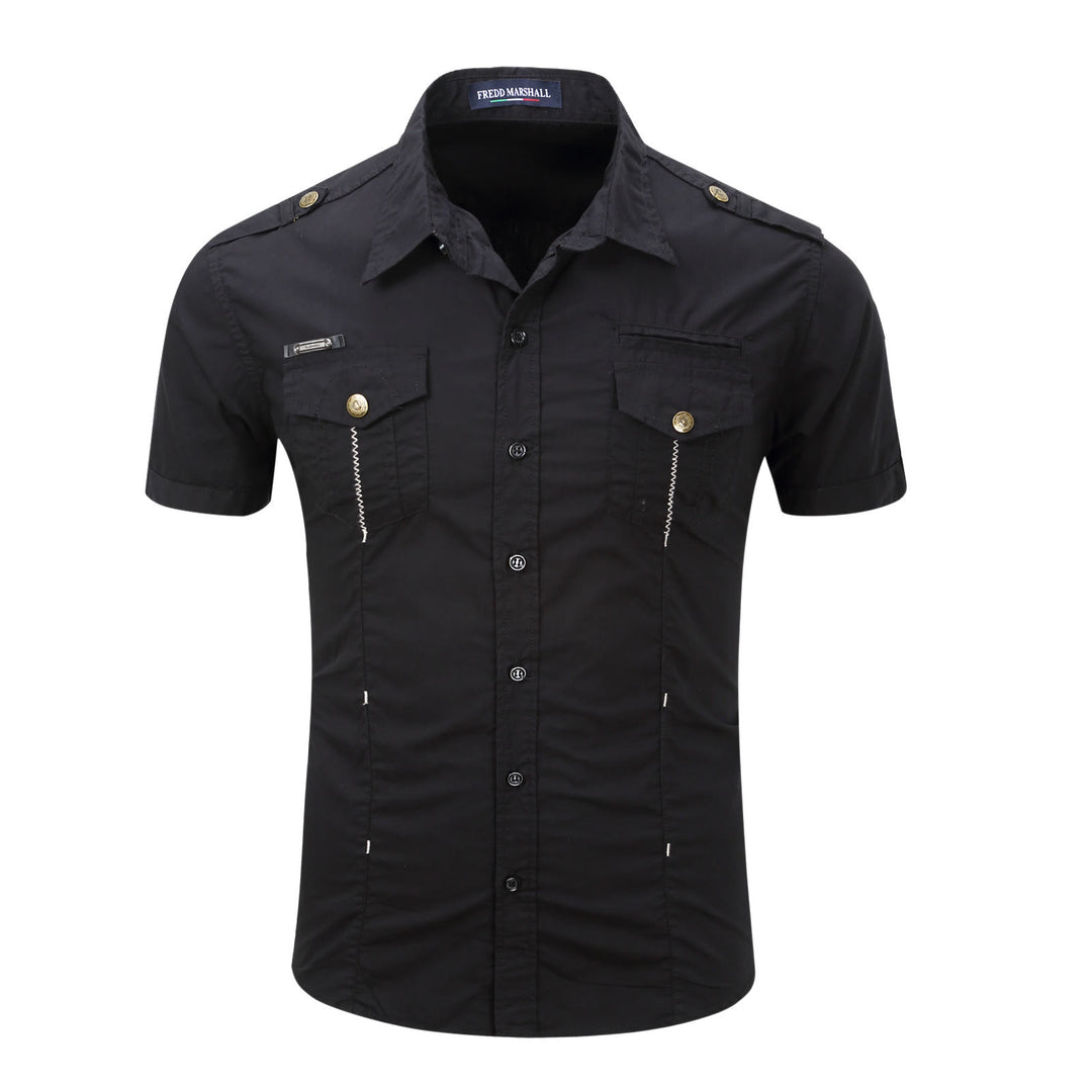Chemise de travail moderne de style militaire pour homme, idéale pour les activités de plein air. - image 14