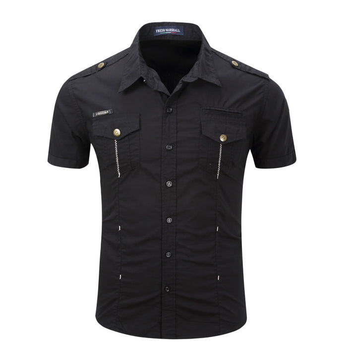 Chemise de travail moderne de style militaire pour homme, idéale pour les activités de plein air. - image 14