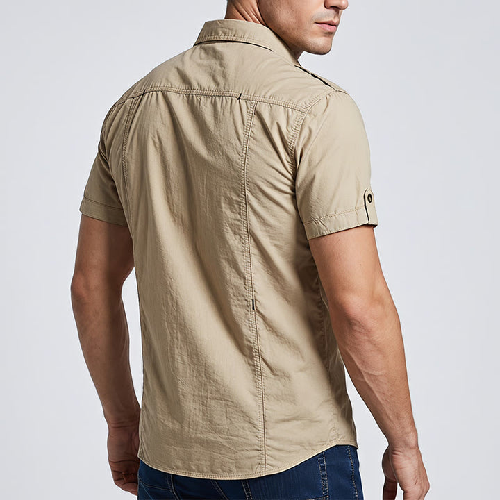 Chemise de travail moderne de style militaire pour homme, idéale pour les activités de plein air. - image 2