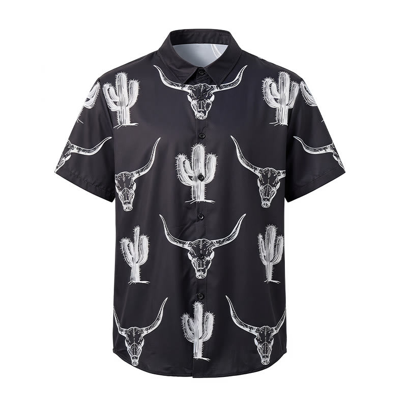 T-shirt graphique audacieux style western avec cactus et longhorn - image 9