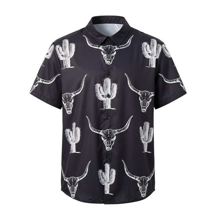 T-shirt graphique audacieux style western avec cactus et longhorn - image 9