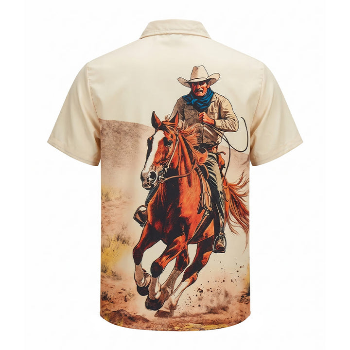 Chemise imprimée Lone Rider Western Galoping Cowboy - image 9
