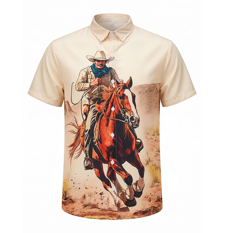 Chemise imprimée Lone Rider Western Galoping Cowboy - image 8