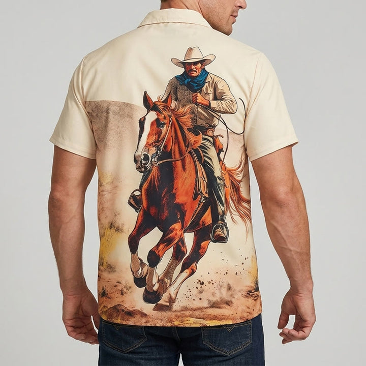 Chemise imprimée Lone Rider Western Galoping Cowboy - image 2
