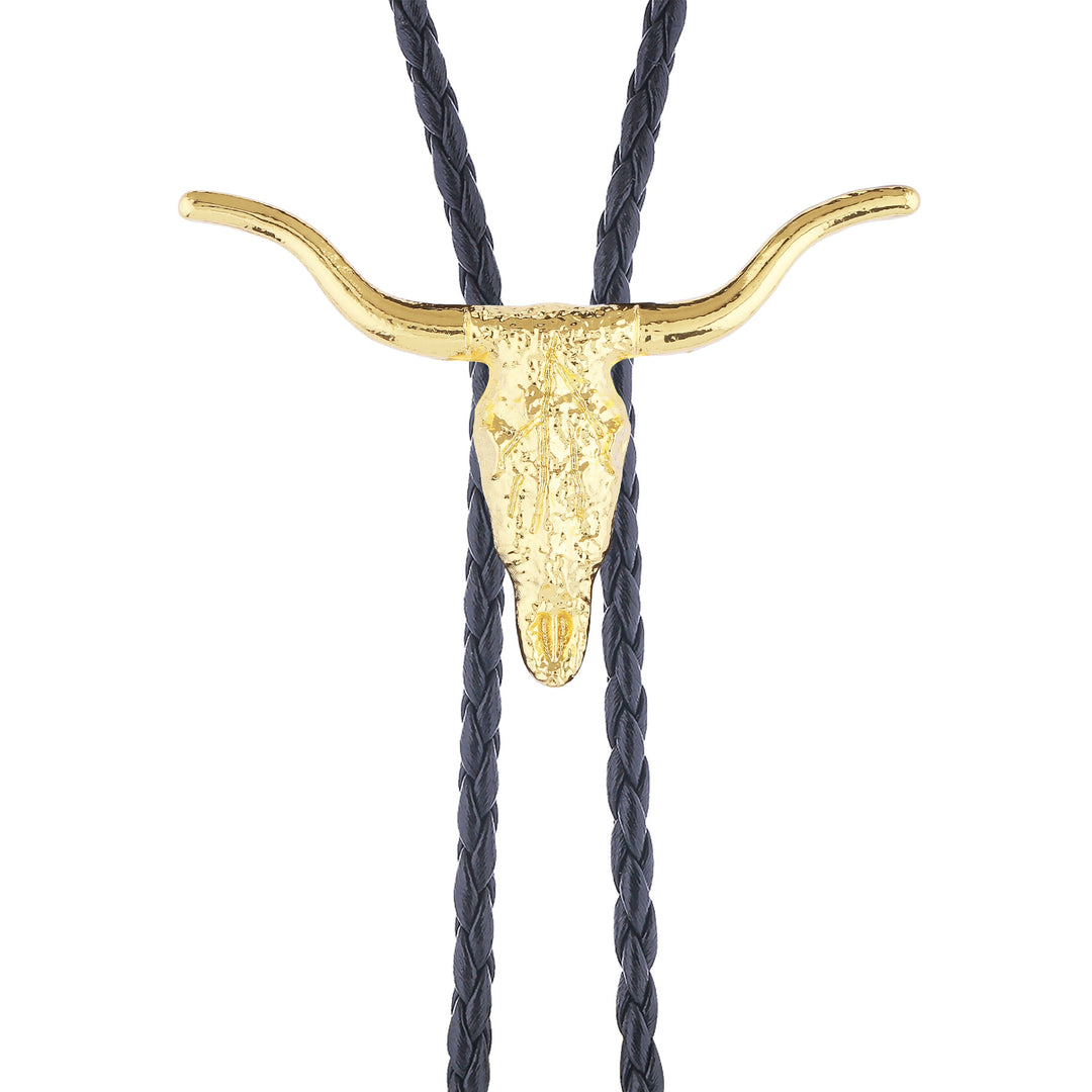Cravate Bolo Crâne de Taureau Longhorn Rétro - image 4