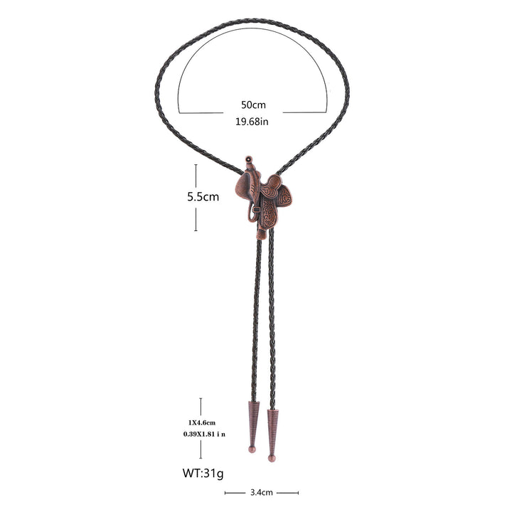cravate bolo de selle de cheval vintage  - image 17