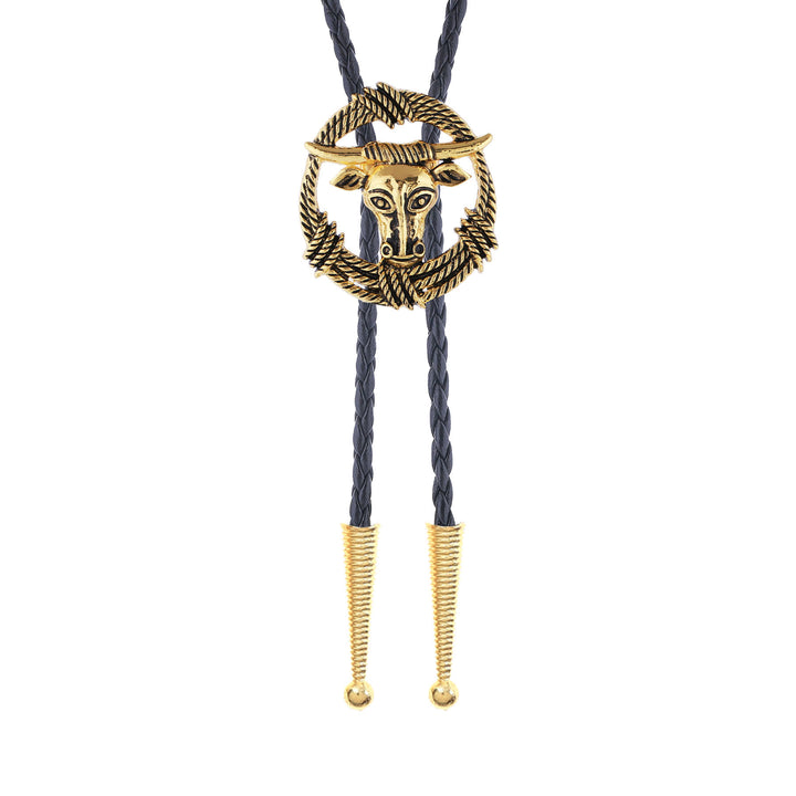 Couronne de nœuds bolo style rock avec corde de taureau Longhorn de rodéo - image 2