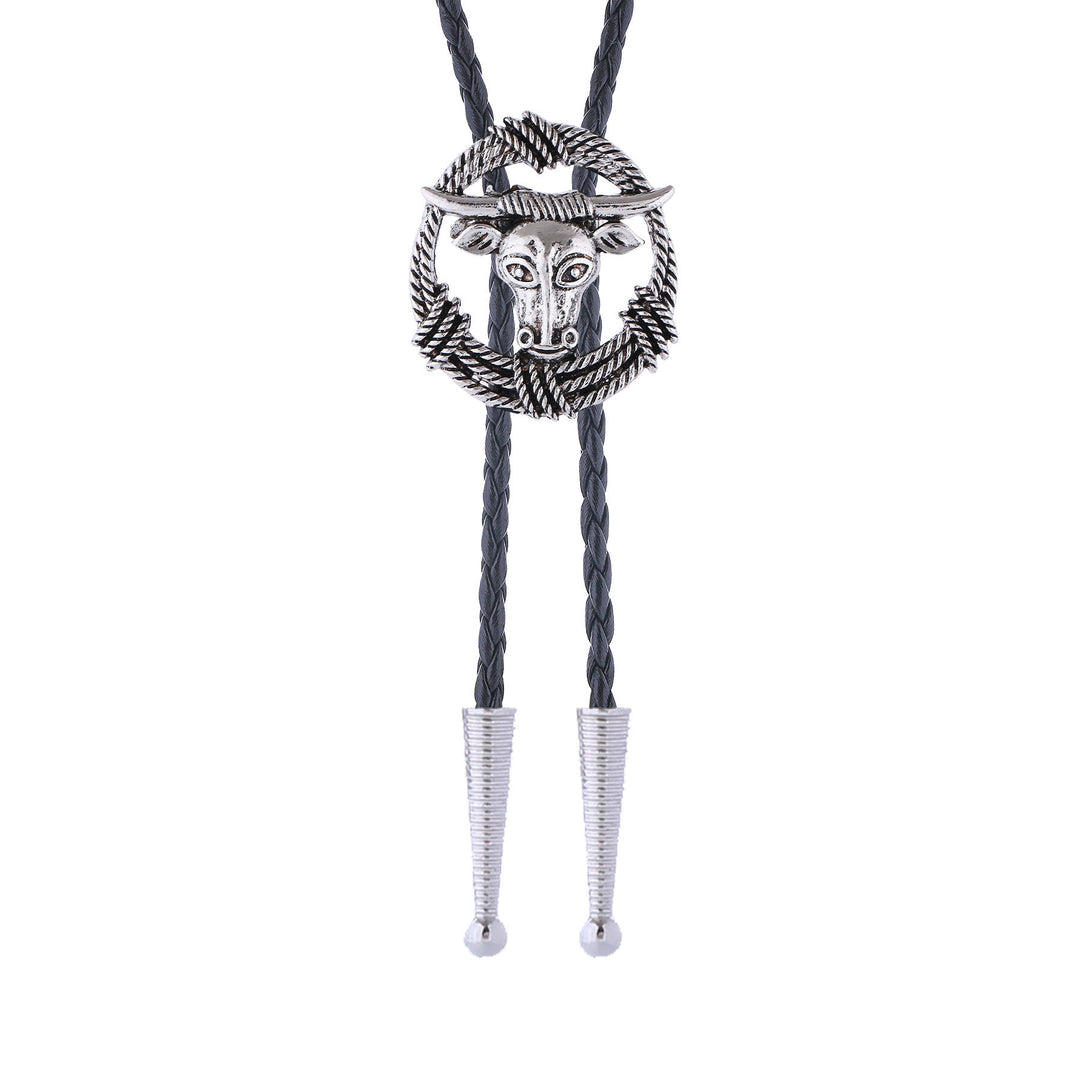 Couronne de nœuds bolo style rock avec corde de taureau Longhorn de rodéo - image 8