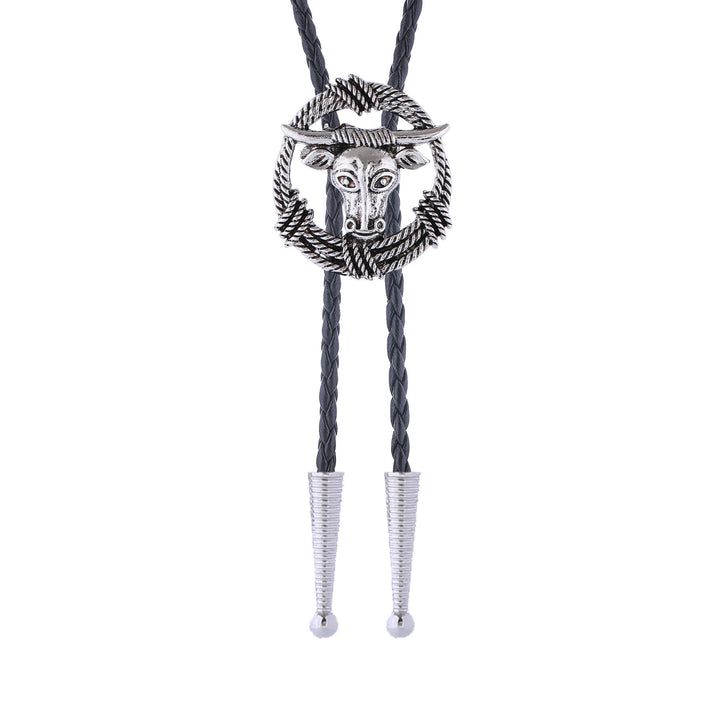 Couronne de nœuds bolo style rock avec corde de taureau Longhorn de rodéo - image 8