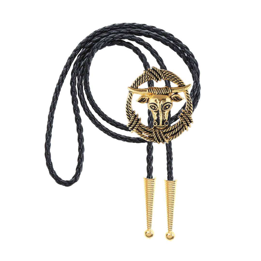 Couronne de nœuds bolo style rock avec corde de taureau Longhorn de rodéo - image 5