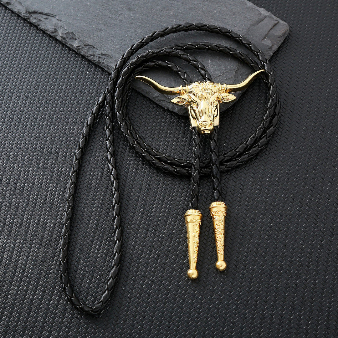 Cravate bolo Force et Santé Western Longhorn Bull Spirit - Or - image 11