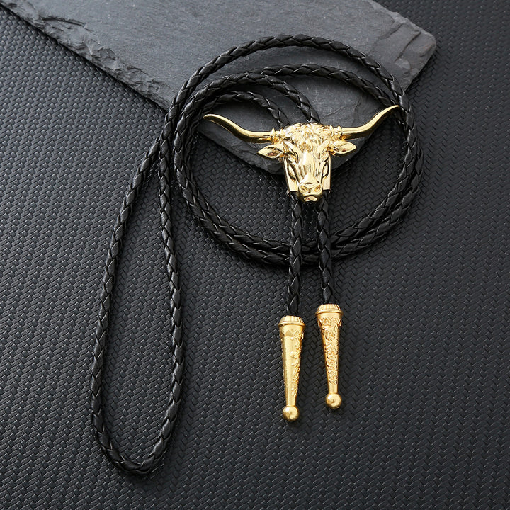 Cravate bolo Force et Santé Western Longhorn Bull Spirit - Or - image 11