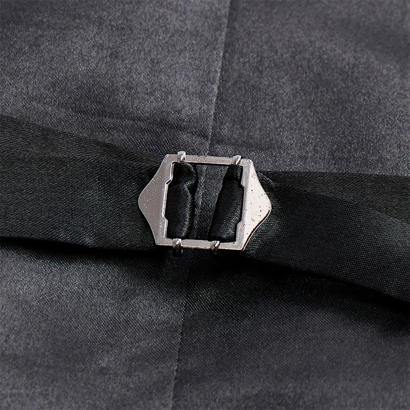 Gilet de costume croisé pour homme à imprimé feux d'artifice brillants - image 9
