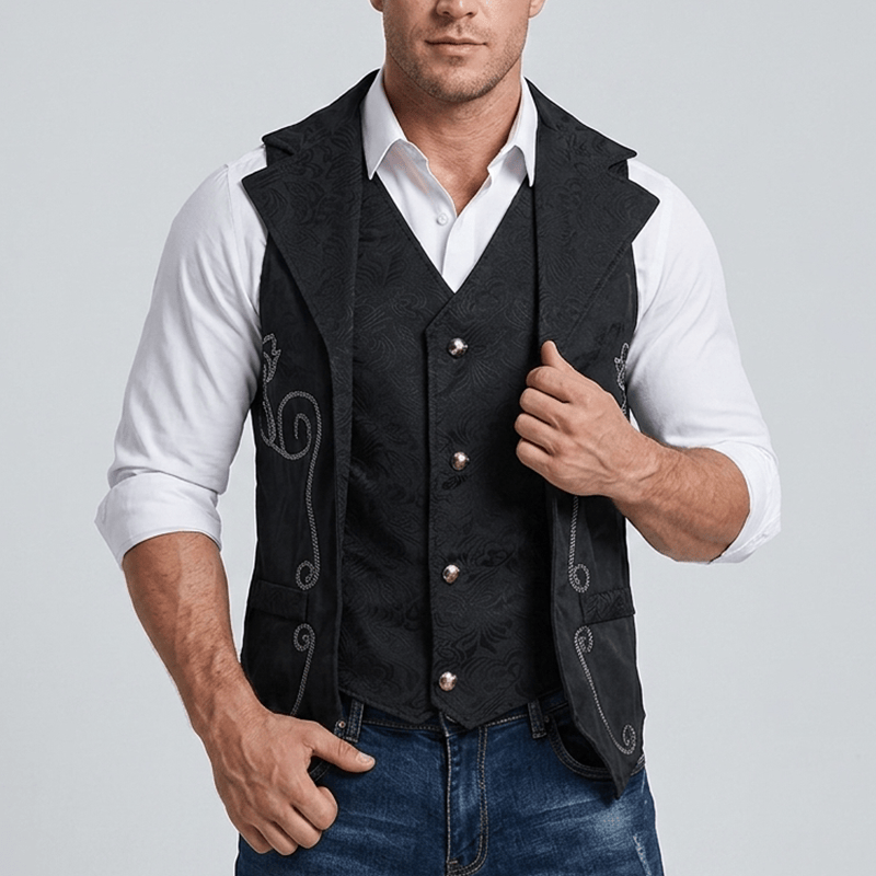Gilet de costume western style cour britannique pour homme - image 1