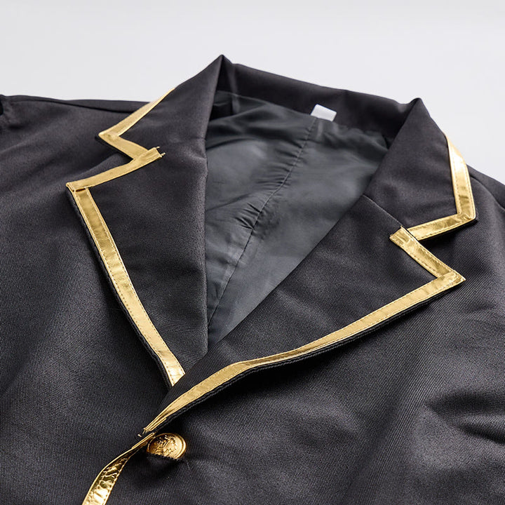 Gilet de costume de cour britannique pour homme, style victorien, avec garniture dorée - image 6