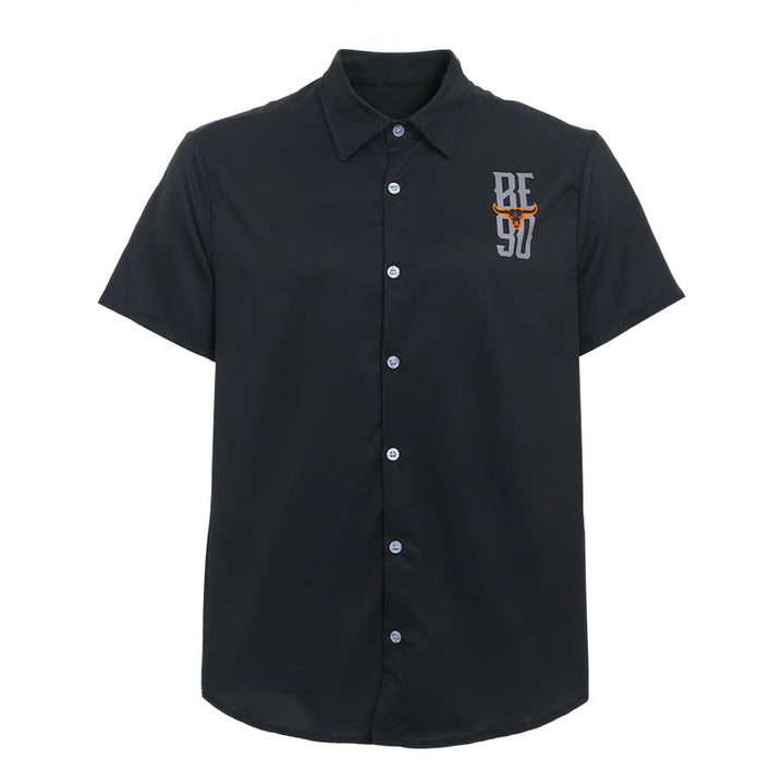 Chemise homme à imprimé drapeau américain et tête de taureau western - image 9