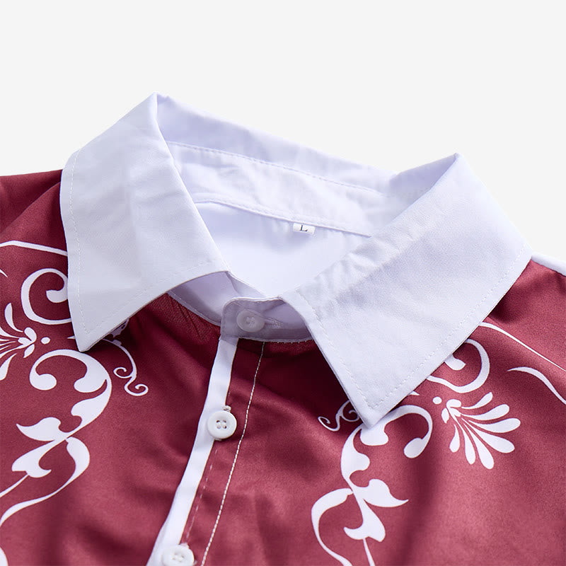 Chemise boutonnée à imprimé floral western vintage pour homme - image 8