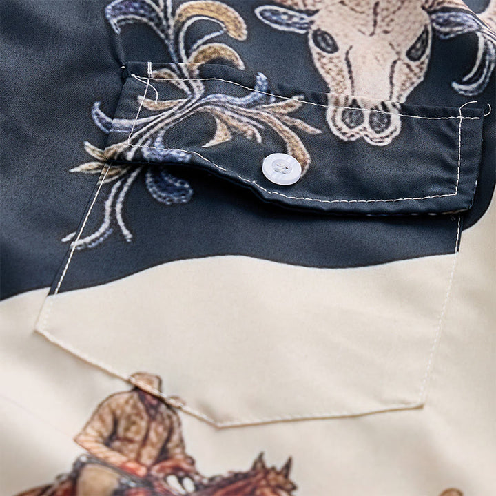 T-shirt western pour homme, style rodéo, cowboy et musique country - image 5