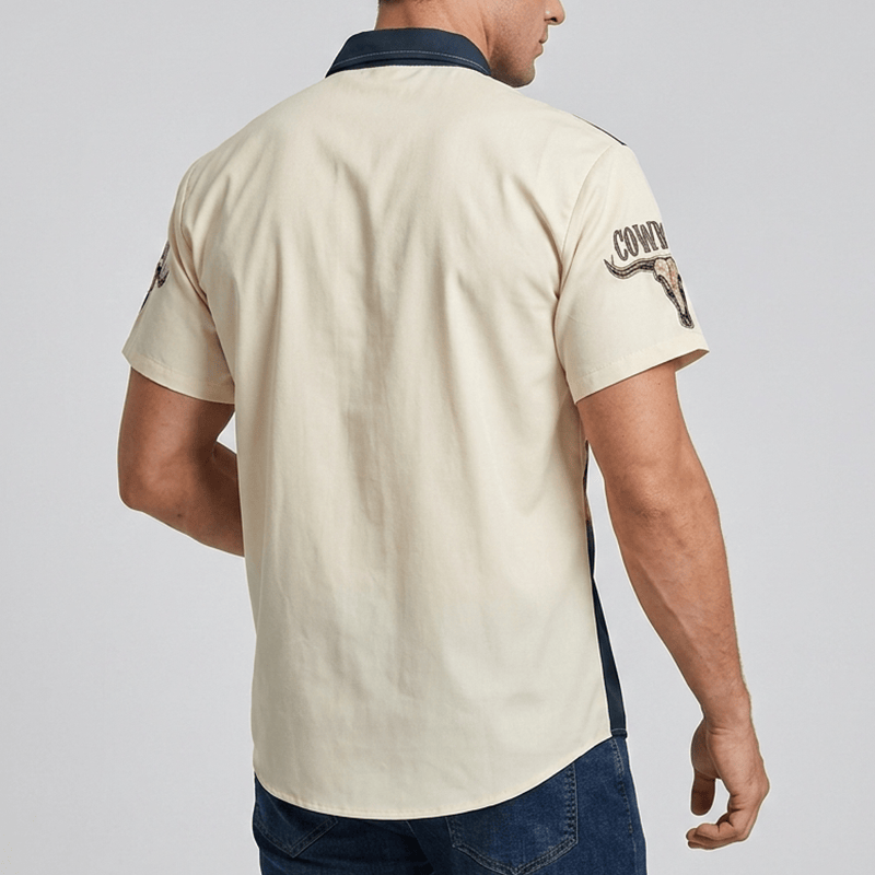 T-shirt western pour homme, style rodéo, cowboy et musique country - image 2