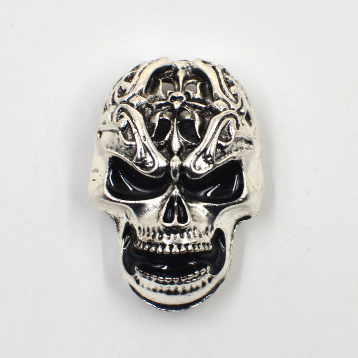 1 paire de couvre-boutons de chemise à pression Vanitas Skull - image 2