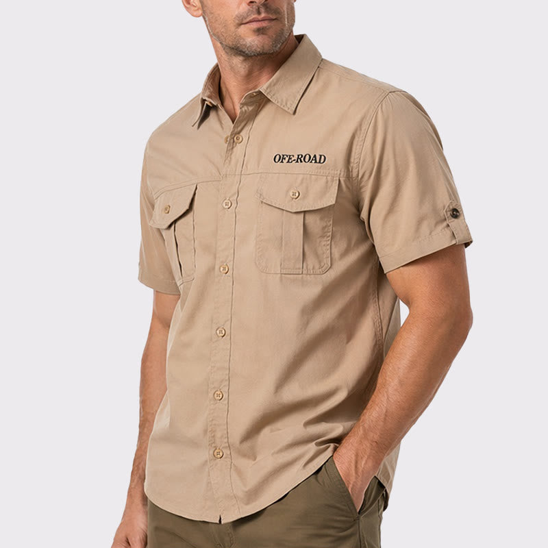 Chemise de travail tactique militaire tout-terrain pour homme en coton - image 3