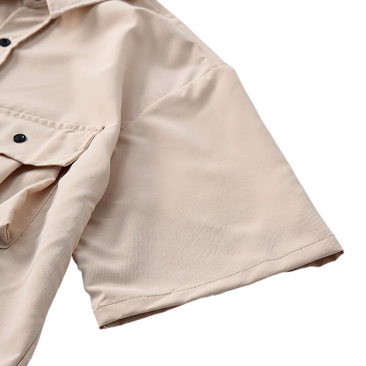 Chemise de travail utilitaire surdimensionnée pour homme avec bandoulière amovible - image 8