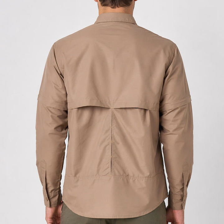 Chemise de travail tactique convertible à manches amovibles pour homme - image 2