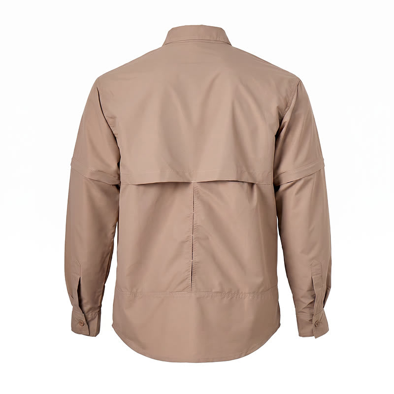 Chemise de travail tactique convertible à manches amovibles pour homme - image 13