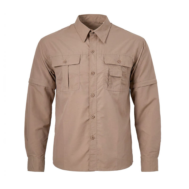 Chemise de travail tactique convertible à manches amovibles pour homme - image 12