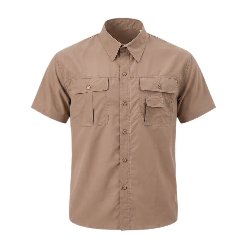 Chemise de travail tactique convertible à manches amovibles pour homme - image 14